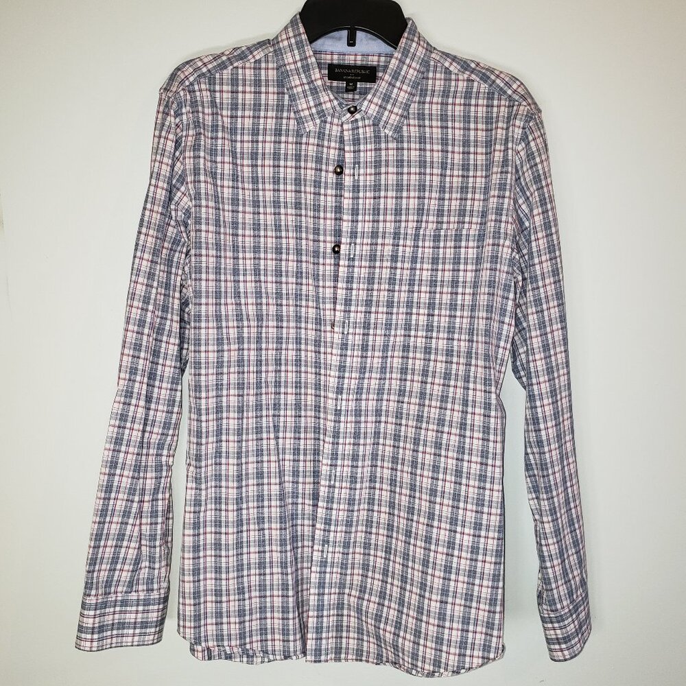 Banana Republic Standard Fit Medium Mens Long Sleeve Button Down Dress Shirt